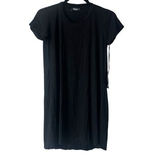 Michael Lauren | Revolve | Black Short Sleeve Shirt Dress Size XS NWT